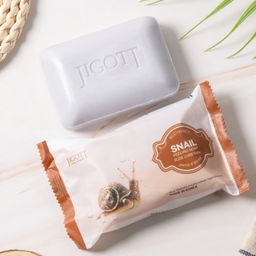 Jigott Мыло-скраб для лица и тела с экстрактом улитки / Snail Scrub Soap, 150 г