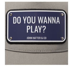 Бейсболка JOHN HATTER арт. 1-1022-U00 Do You Wanna Play? (светло-серый)  фото 4