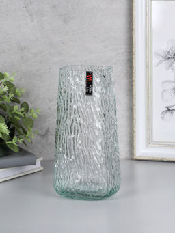 Ваза для цветов 20 см с ЛОГО прозрачная / WRD-138 /уп 24/ без и/уп745973 - ГалеонТрейд фото 7