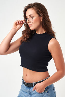 52714 топ укороченный с горлом - Натали фото 35