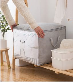 Плотный кофр из бамбукового волокна "Мишка", розовый