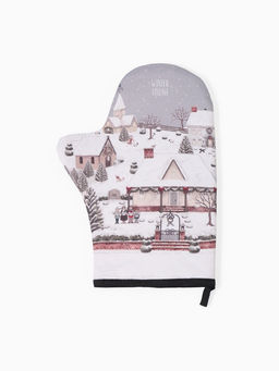 Прихватки «Этель» Winter village, набор 2 шт., 20×28 см, 19×19 см