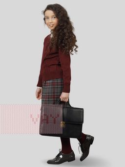 Жакет для девочек 7060. 1096 бордо