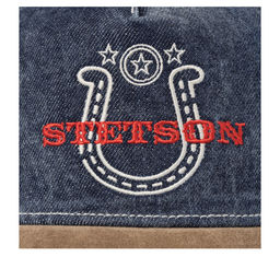 Бейсболка STETSON арт. 7741177 TRUCKER CAP DENIM WESTERN (темно-синий / коричневый)  фото 4
