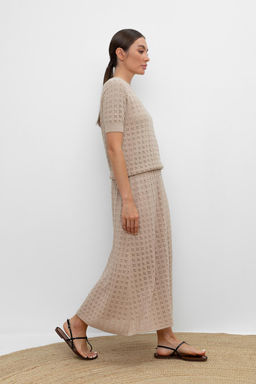 VERY NEAT _ ЕВ 734/бежевый юбка жен