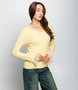 Джемпер #КТ9045, жёлтый - Dommod фото 2