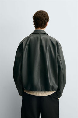 FAUX LEATHER JACKET WITH POCKETS - Zara фото 3