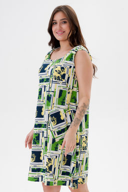 Платье женское из кулирки Кэтрин цитрусовый микс - Амадэль фото 17