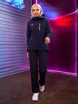 Женская мембранная куртка виндстоппер на флисе Azimuth Сияние 124/23983_709 Темно-Синий  фото 9