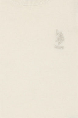 Кремовый базовый свитер для девочек - U.s. polo assn фото 8