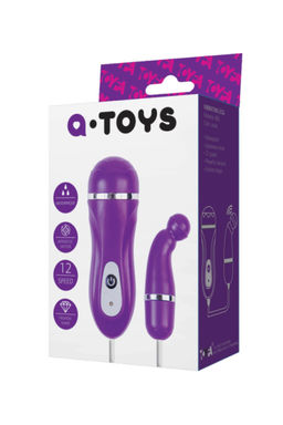 Виброяйцо с пультом управления TOYFA A-toys Beany, ABS пластик, фиолетовый, 5,5 см