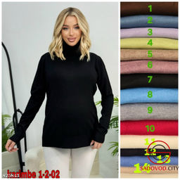 Водолазка женская однотонная