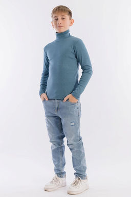 Водолазка из кашкорсе М21894гм Серо-голубой