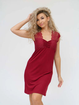 Ночная сорочка женская, цвет бордовый