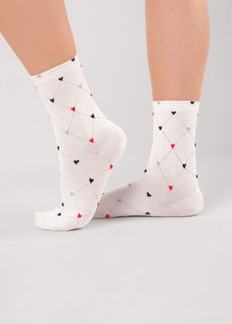 (CLE) Д2525 носки жен. love (ЧЗ)