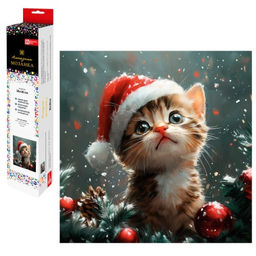 Алмазная мозаика (набор для творчества) арт. 70805 / 50 НОВОГОДНИЙ КОТЕНОК,