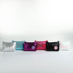 Цена за 2 шт. Кошелёк детский «Блёстки» Выбражулька, маленький, монетница, МИКС