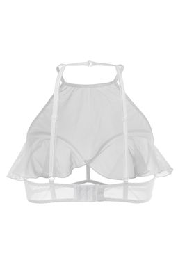 Эротический бралетт Erolanta Karen с открытой грудью, белый (46-48)  фото 9