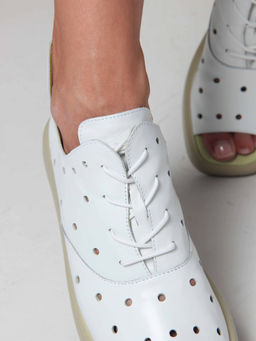 Босоножки 1059.0132gr. Белый зеленый