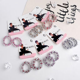 Цена за 6 шт. Резинка для волос Пружинка вставка (набор 2 шт) микс - Queen fair фото 4