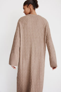 Maxivestido en punto trenzado - H&m фото 6