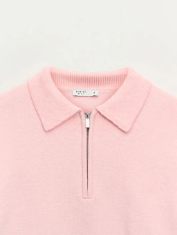 Джемпер поло с молнией / Zarina  фото 8