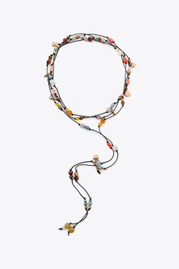MULTI-WAY CORD NECKLACE WITH BEADS - Zara фото 4