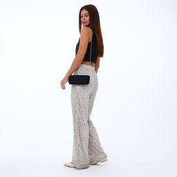 Сумка женская на магните, чёрная