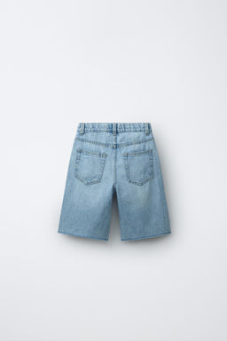 BERMUDA DENIM WIDE FIT ROTOS / Azul claro - Zara фото 2