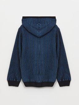 Kap??onlu Uzun Kollu Erkek ?ocuk Triko H?rka