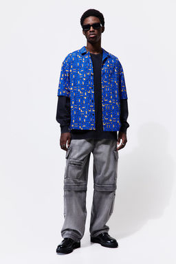 Camisa resort estampada Oversized Fit - H&m фото 3