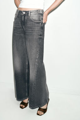 Z1975 WIDE LEG MID-WAIST SEAM JEANS - Zara фото 12