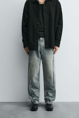 BAGGY JEANS WITH SEAMS - Zara фото 2