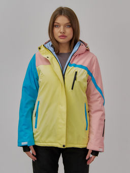 Горнолыжный костюм женский зимний желтого цвета 016J - Chunmai фото 12