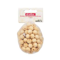 Бусина Zlatka дерево HBWS-10 10 мм 10 х 100 шт 5 шт св. дерево