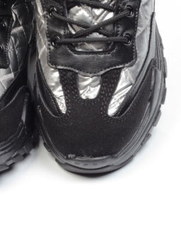 04-8524-4 BLACK Ботинки женские зимние (искусственные материалы)