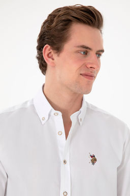 Erkek Beyaz Uzun Kollu Basic G_mlek Sepette S_rpriz _ndirim - U.s. polo assn фото 9