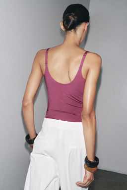 STRAPPY POLYAMIDE BODYSUIT - Zara фото 3