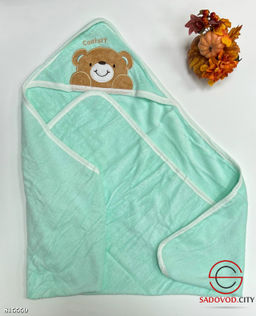 Детские махровые полотенца с капюшоном