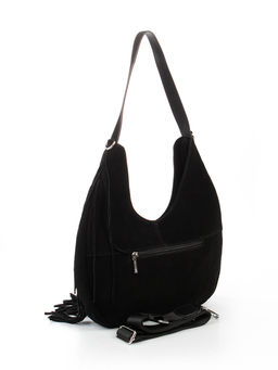 LACCOMA сумка P5876-черный натуральная замша, натуральная кожа полиэстер  фото 3