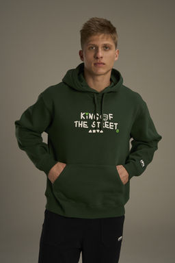 Худи утепленное Зеленый