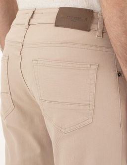 Bej Slim Fit Jean Pantolon