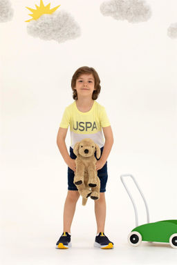 U. S. Polo Assn Детская светло-желтая футболка с круглым вырезом - U.s. polo assn фото 9
