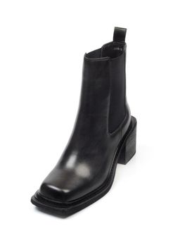 01-E21B-1A BLACK Ботинки демисезонные женские (натуральная кожа, байка) - Фабричный китай фото 6