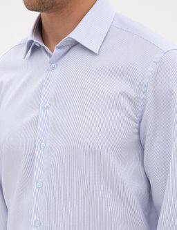 A__k Mavi Non Iron Kolay _t_lenebilir Slim Fit G_mlek - Pierre cardin фото 7