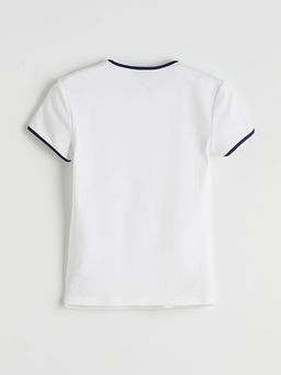 Bisiklet Yaka Kad?n Ti??rt