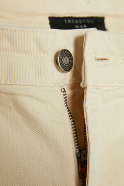 Bej Regular Fit Esnek Kumas Denim Kot Sort & Bermuda TMNSS23SR00067