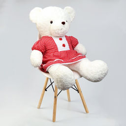 Мягкая игрушка Медведь, в красном платье, 100 см - Simaland фото 4