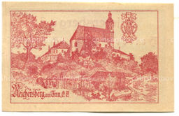 Банкнота 50 геллеров 1920 года Австрия  Рейхенберг (нотгельд)