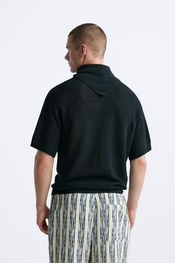KNIT T-SHIRT WITH NECKERCHIEF - Zara фото 4
